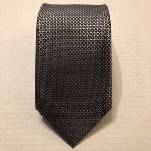 ERMENEGILDO Zegna men's new gray silk tie 3 1/2" X 60" made in Italy